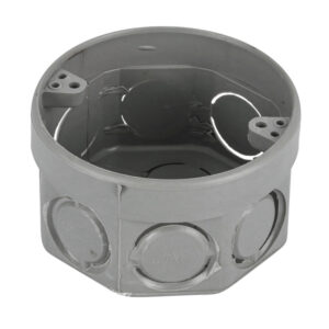 Caixa de Luz 3×3 Octagonal Cinza Tuboline